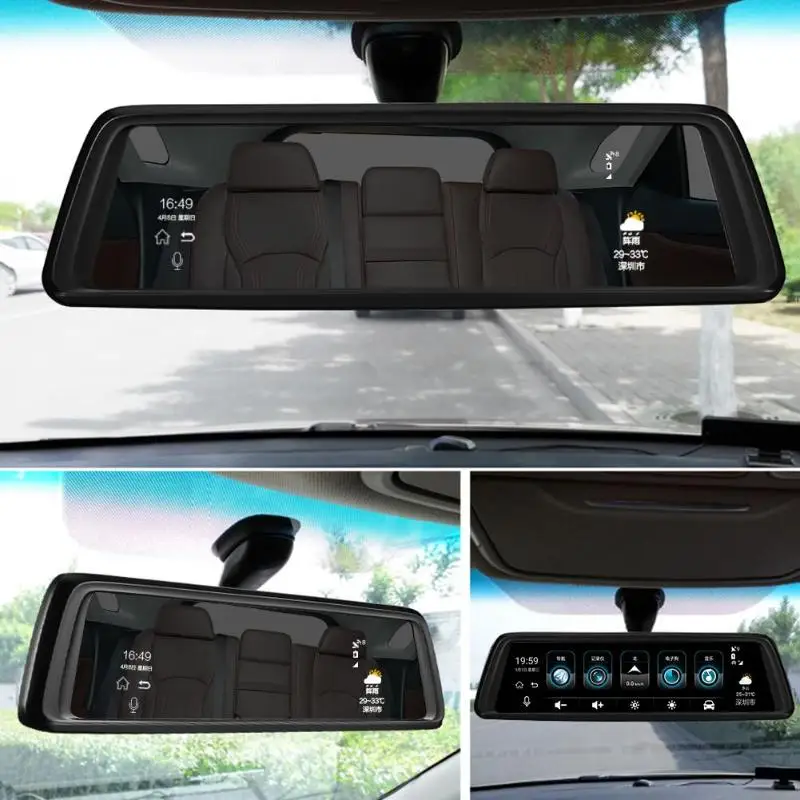 Phisung V9, 1296 дюйма, Full HD, P, четыре объектива, автомобильная dvr камера, 4G, WiFi, Автомобильное зеркало заднего вида, ночное видение, видео рекордер, видеорегистратор
