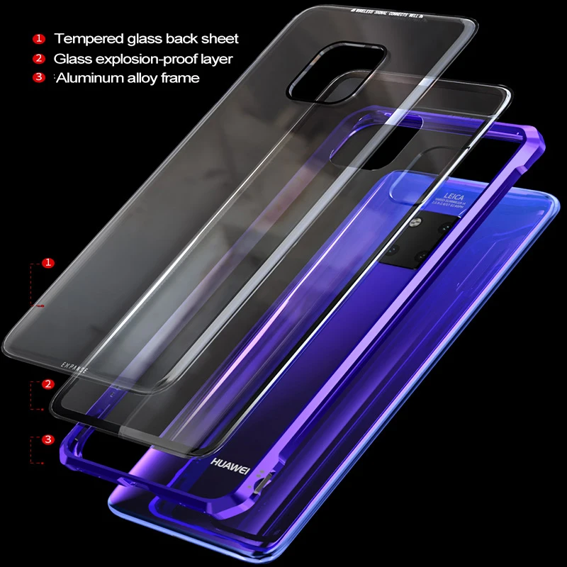 Для huawei mate 20 Pro противоударный чехол P30 Prro Роскошный Алюминиевый Чехол из