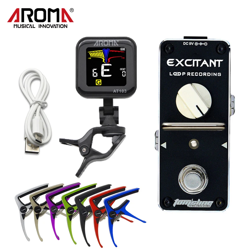 Арома Высокая чувствительность AT103 USB зарядка клип на гитарный тюнер ALP 3 гитарная