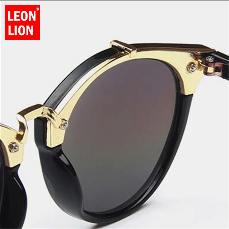 Солнечные очки LeonLion в винтажном стиле UV400 женские классические зеркальные