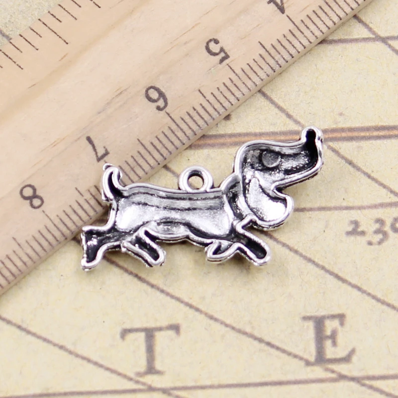 10pcs Charms Dog 32x16mm Tibetan Silver Color Pendants Antique Jewelry Making DIY Handmade Craft | Украшения и аксессуары