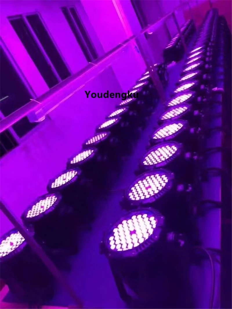 16 шт. 2016 наружные светодиодные цветные сценические огни IP65 par can light 54x3w RGB 3 в 1
