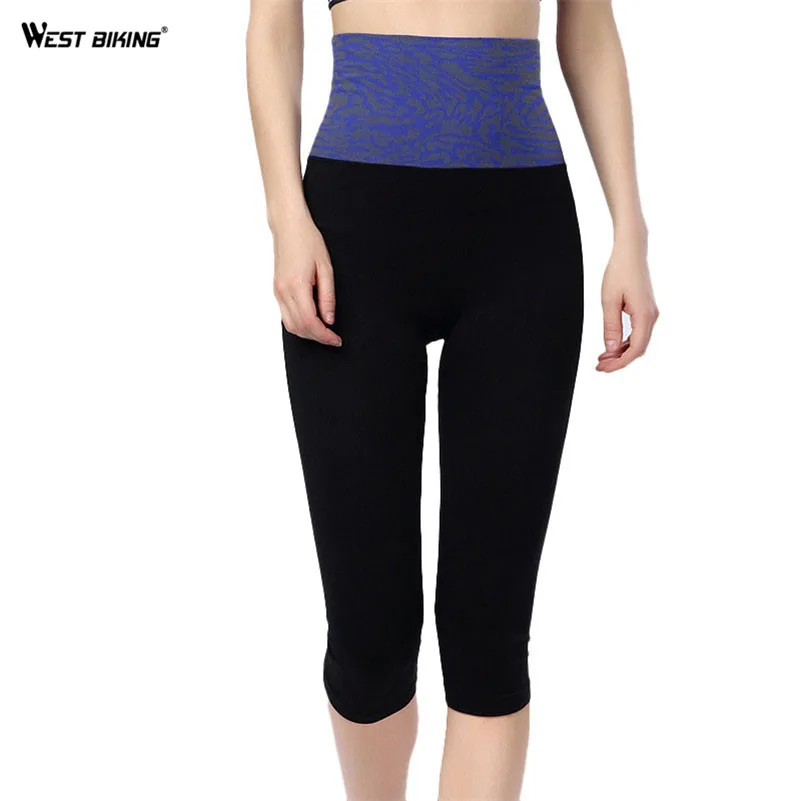 Женские брюки для йоги WEST BIKING спортивные с высокой талией бега фитнеса