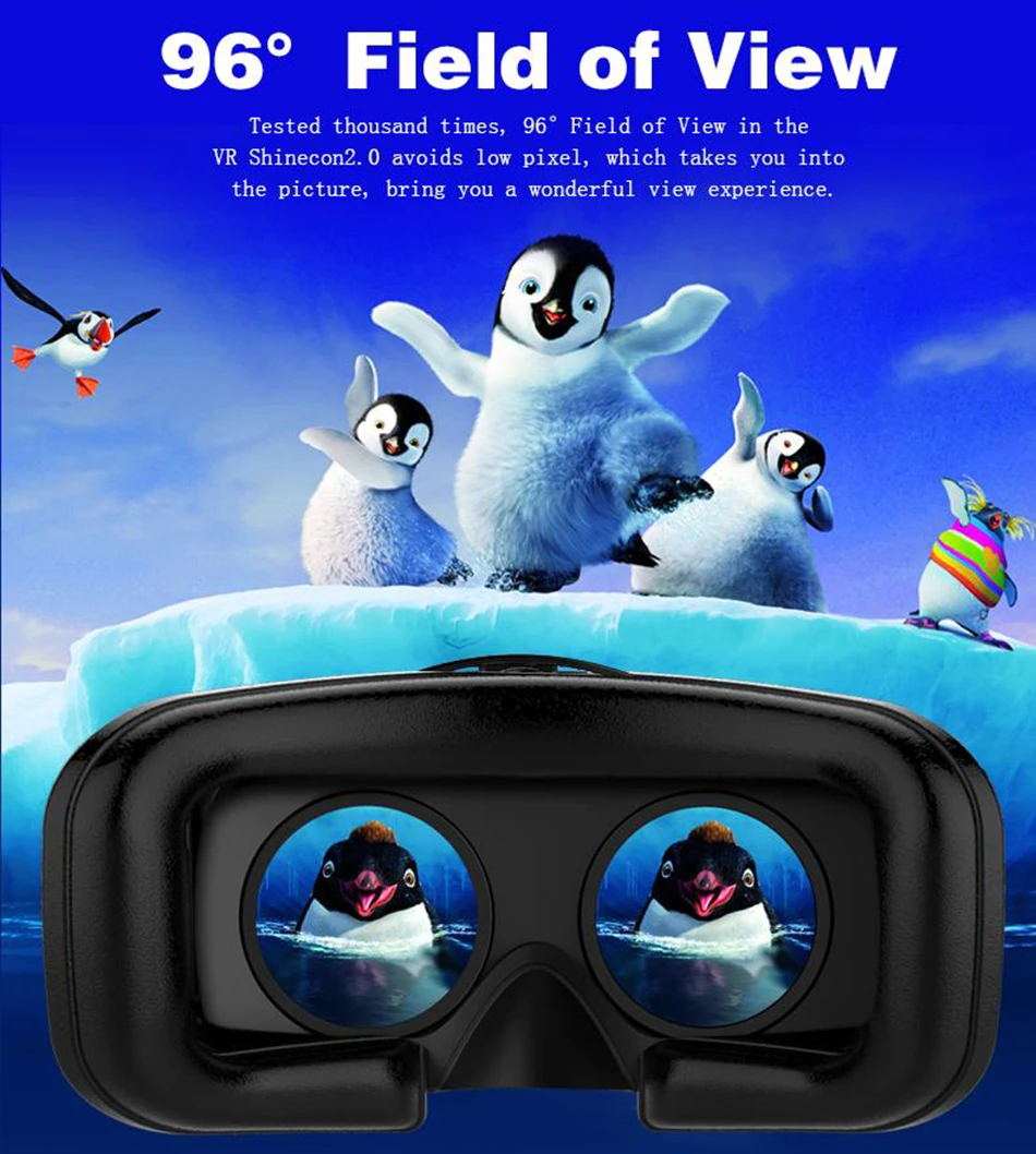 Новейшие носимые 3D очки VR BOX обновленная версия виртуальной реальности 3D видео очки 4,7-6,0 дюймов для iPhone/Android/фильмов