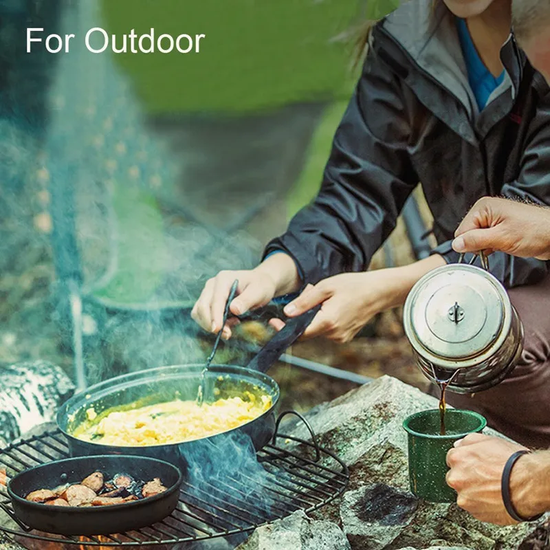Портативный набор для кемпинга на открытом воздухе столовых приборов пикника и