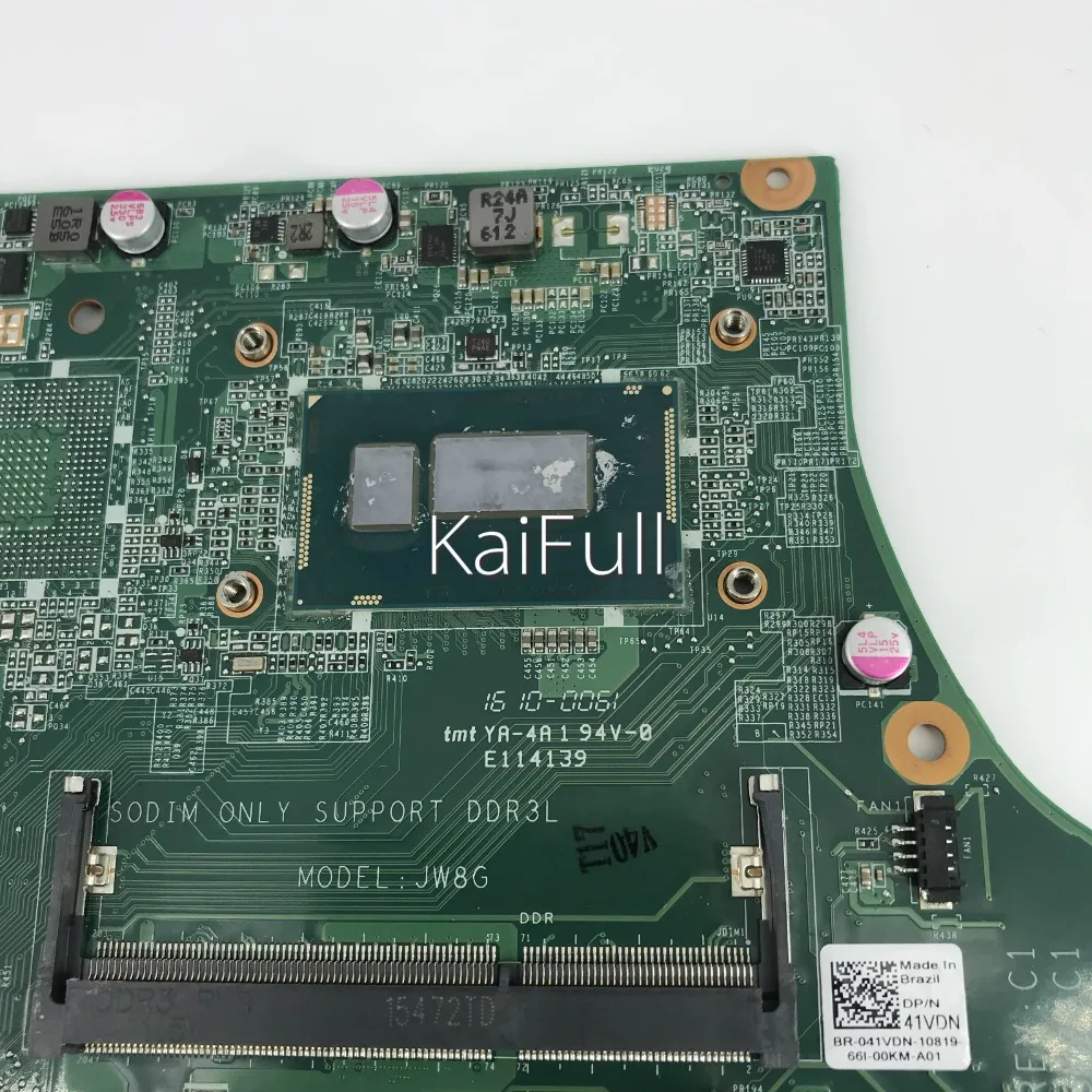 Для DELL V5480 5480 материнская плата с I3 4005U cpu DAJW8GMB8C1 K4J00 0K4J00 CN 0K4J00|Материнские платы для