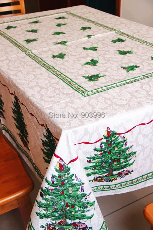 Бесплатная доставка-Рождественская скатерть из жаккардовой ткани Continental | Дом и