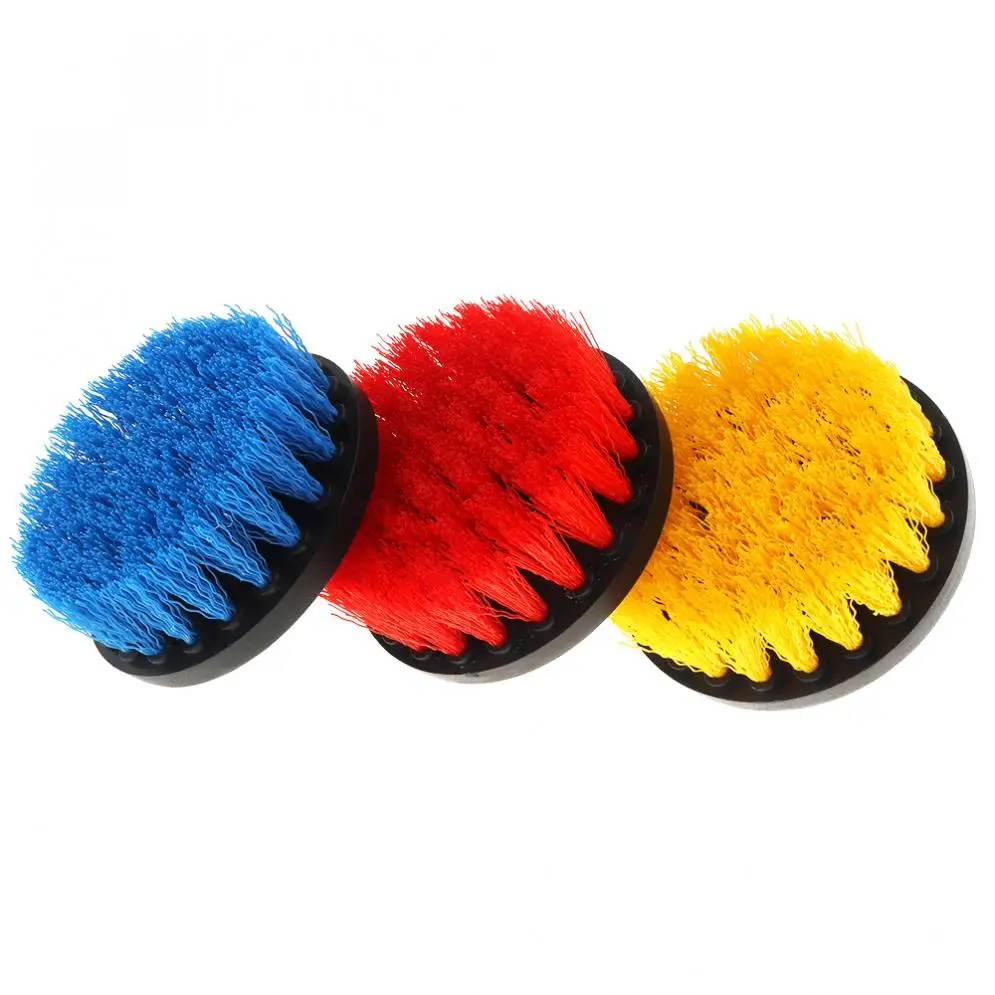 3pcs/lot 2&quot 3.5&quot 4&quot Power Scrubber Brush for Cleaning Bathroom Carpet Tile Sink Plastic Mechanical Tool |