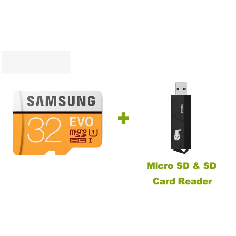 MP32G-2in1-Reader SAMSUNG карта памяти MicroSD 64 ГБ EVO Карты Памяти Micro SD Карты SDXC 48 М/с водонепроницаемый C10 TF Trans Flash Микро Карты Для Samsung S3s4 j1j3j5 - Емкость: MP32G-2in1-Reader