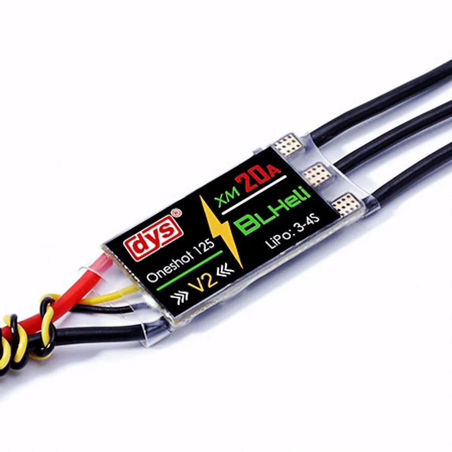 4 шт./лот оригинал серия DYS XM XM20A BLHeli mini 20A ESC V1 V2 для мощного электронного