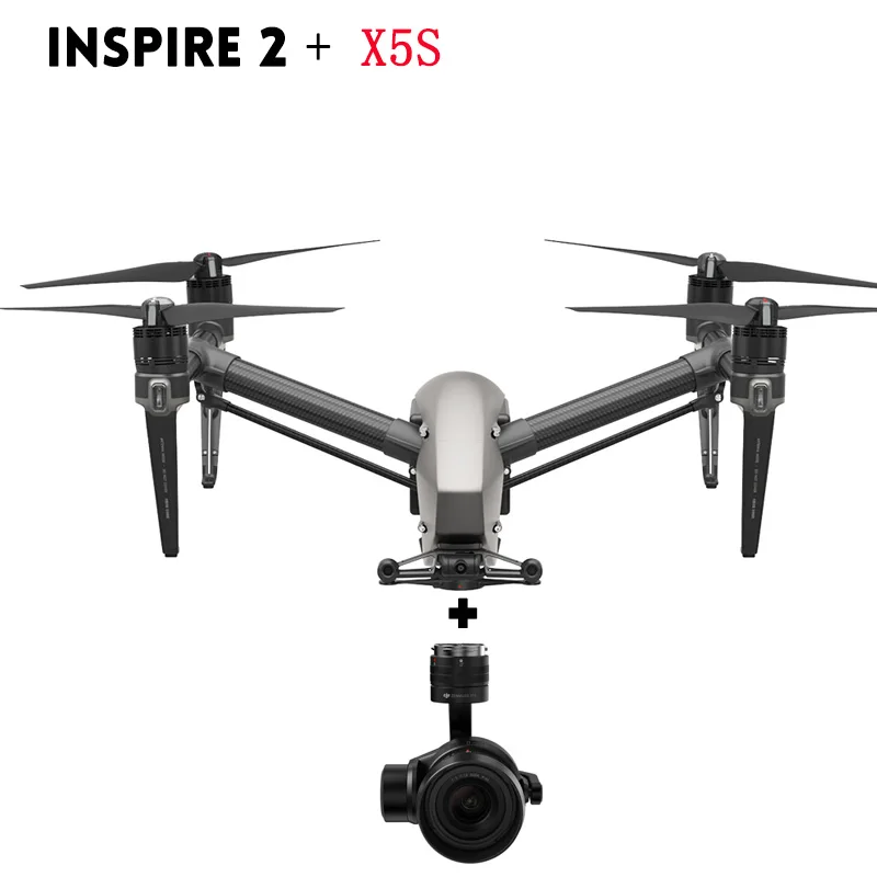 Inspire 2 X5S DJI Inspire 2 беспилотный Радиоуправляемый летательный аппарат-Квадрокоптер на дистанционном управлении с ZENMUSE X5S ZENMUSE X4S 5,2 k или 4k Экшн-камера DJI Mavic Pro drone уже в продаже - Цвет: Inspire 2 X5S