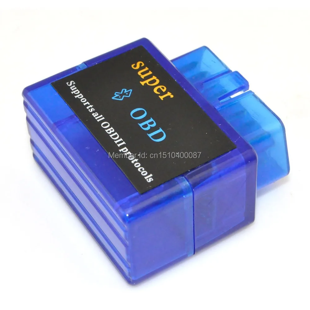 Mini Auto ELM327 Bluetooth V1.5 ODB2 ODBII Car Diagnostic Scanner Tool for Torque Android (Blue) | Автомобили и мотоциклы