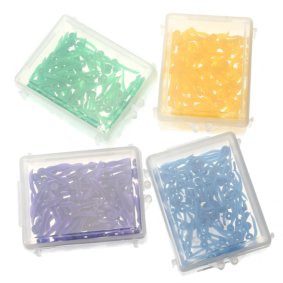 100 шт./корт. Одноразовые метрические пластиковые вогнутые дизайнерские клинья