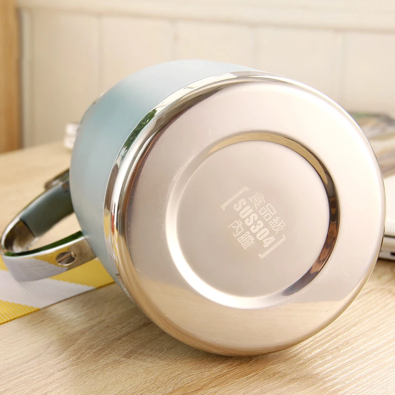 Термос ORZ из нержавеющей стали 304 термос 2 л матовые синие кружки для горячего и