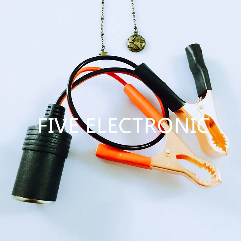 Высокомощный Женский Разъем для автомобильного прикуривателя с зажимом