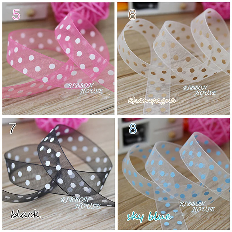 (10 м/Лот) напечатанный на органзе сделай сам лента вышивка цвета шампанские