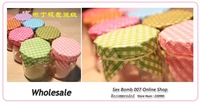 wholesale 100pcslot cheap pudding bottle sealing paper mini plaid paper packing mini square pack paper 10 10 cm free shipping