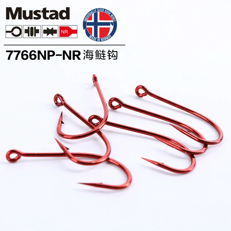 1 упаковка Mustad рыбалка крючки станок и 7766NP-NR Красный Тарпон крови-крючок