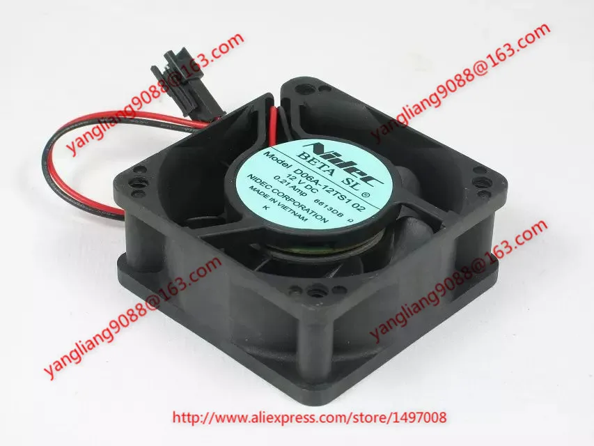 Вентилятор охлаждения сервера NIDEC D06A-12TS1 02 DC 5V 0.21A 60x60x25 мм
