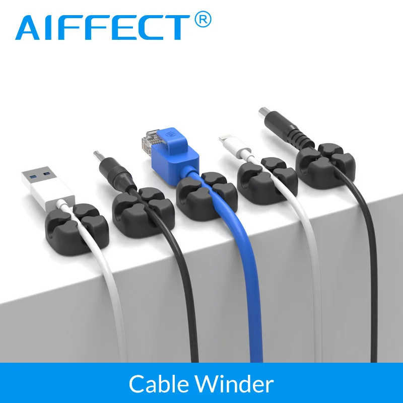 AIFFECT 6 шт. кабельный намоточный провод Органайзер держатель для наушников защита
