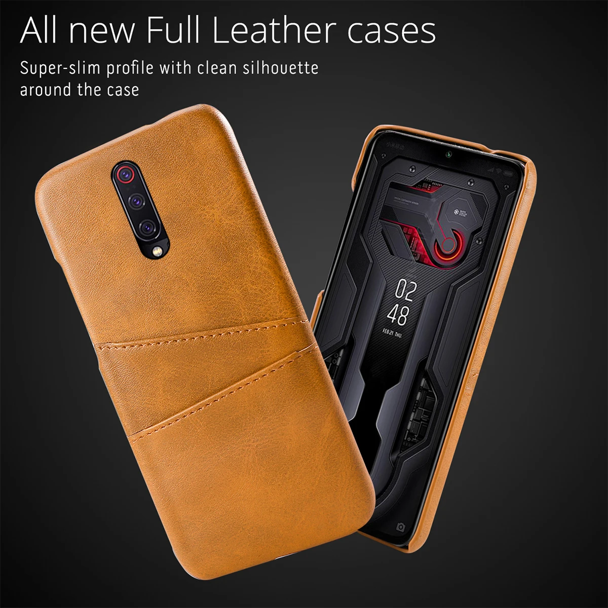Чехол для Xiaomi Mi 9T Pro жесткая задняя крышка из искусственной кожи с зернистой