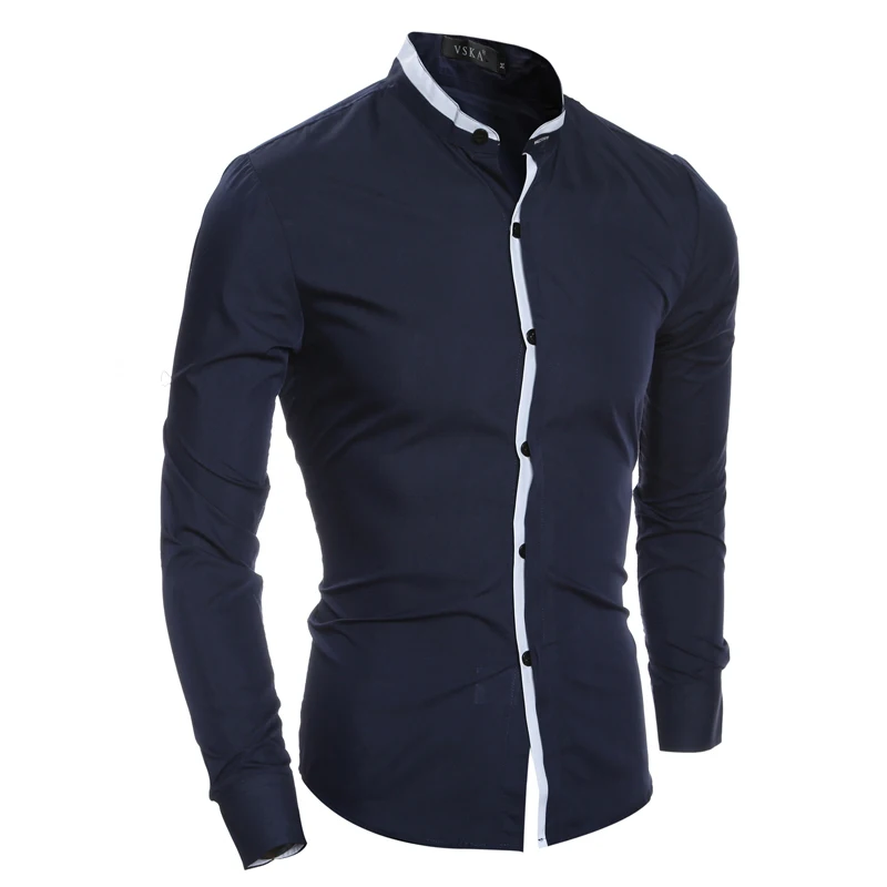 Мужская классическая рубашка с длинным рукавом в полоску|striped dress shirt|mens striped