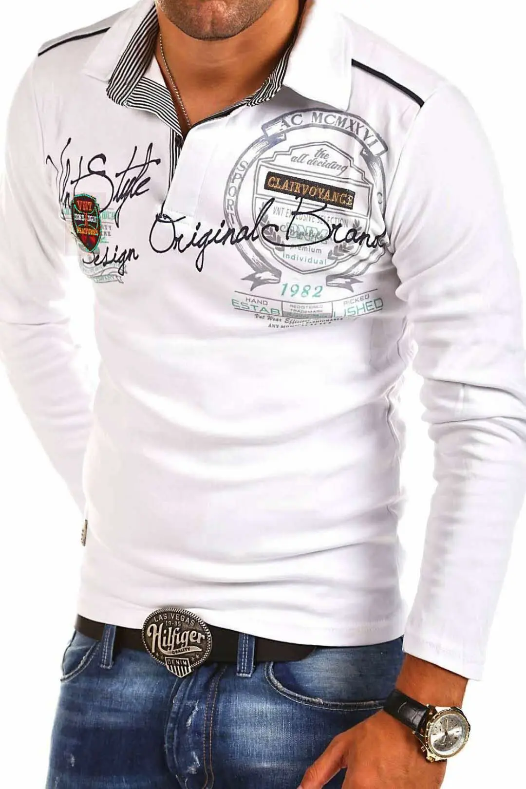 Мужская рубашка поло бренды 2018 повседневная одежда мужская с длинным рукавом