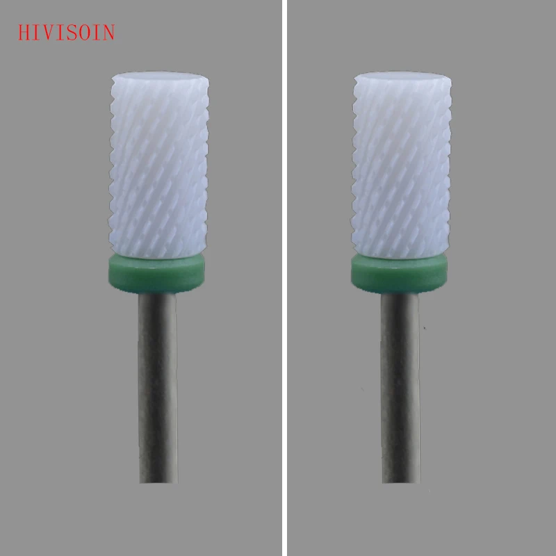 2 шт./лот белый керамический сверло для ногтей небольшое в виде бочонка C (0091 060)|drill