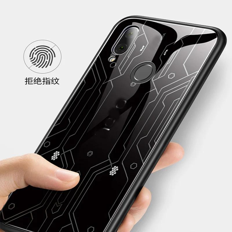 Для huawei Honor note 10 чехол Модный закаленное стекло + TPU задняя крышка для note10 телефона