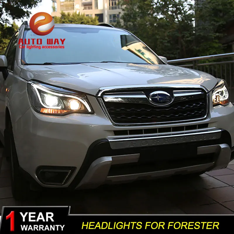 Высококачественный набор для автостайлинга для Subaru Forester 2013 фары, светодиодные фары DRL Объектив двойной луч HID Xenon