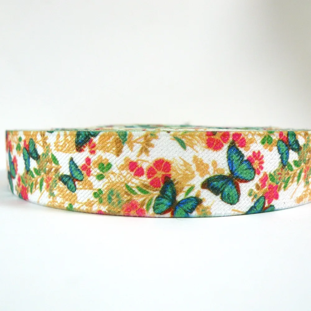 Подтяжки с бабочками и цветочным узором 12 метров 1 дюйм 25 мм|elastic webbing|webbing elasticsuspender