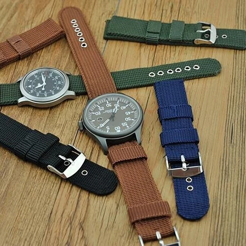 

Military Army Nylon Wrist Watch Band 18mm 20mm 22mm 24mm Replacement Strap