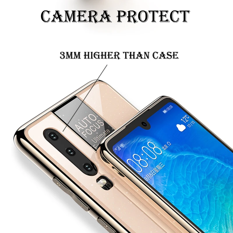Luxury Hard PC Back Cover Case for Huawei P30 Shockproof P20 Pro Lite Soft Frame Fundas |