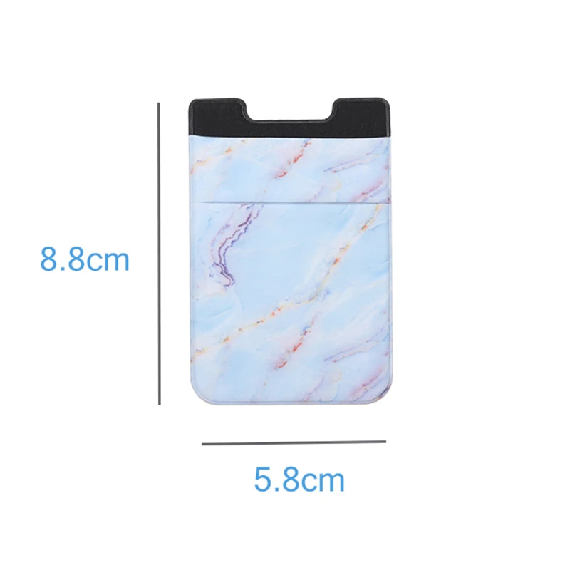 1 шт. эластичный кошелек для мобильного телефона с мраморным узором|Держатели