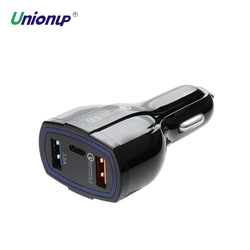 Unionup 35 Вт usb c автомобильный телефон Зарядное устройство Quick QC3.0 Универсальный Usb