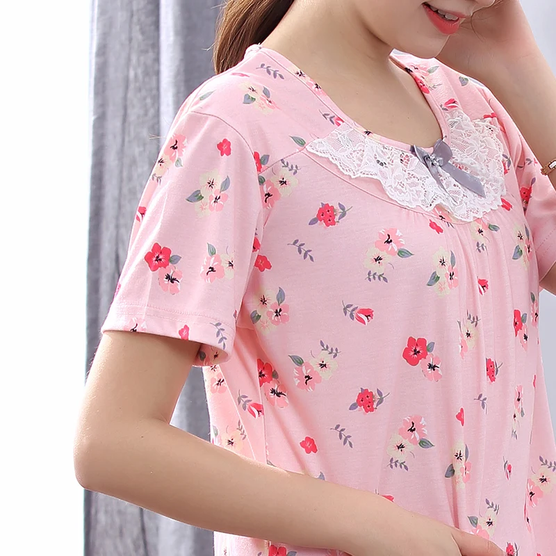 Пижамный комплект пижамный с коротким рукавом одежда для сна костюм женский из