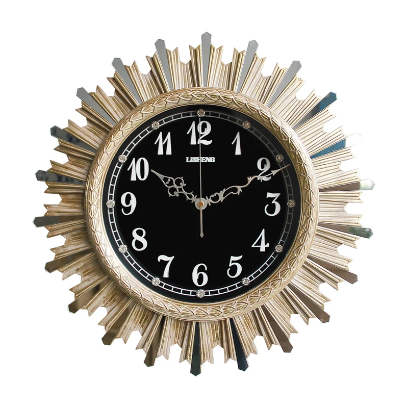 Modern Minimalist Living Room Mute Creative Clock Light Luxury Personality Home Bedroom Atmosphere Quartz Wall | Дом и сад