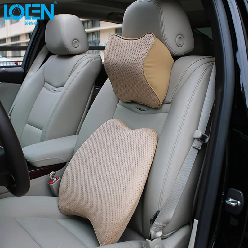 1 Набор памяти хлопок автомобильное сиденье поясничная поддержка подголовник