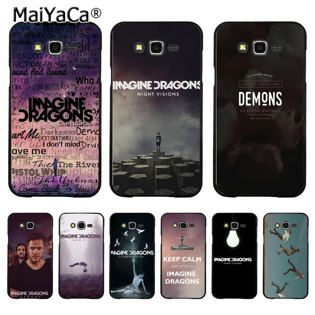 MaiYaCa imagine dragons Ночная музыкальная роспись для Samsung S6 S7 S8 S9 plus edge Note черный мягкий