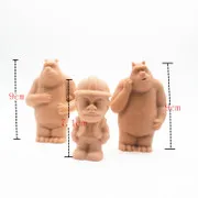 

3D мультфильм лысая bea два торта украшение силиконовая форма для шоколада инструмент для выпечки