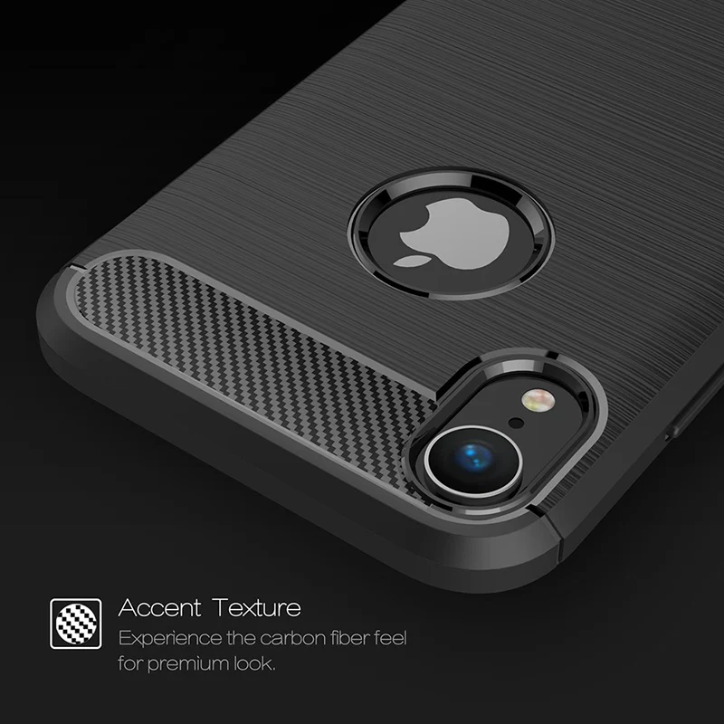 Ударопрочный 3D Мягкий ТПУ силиконовый чехол для Apple iPhone X XS MAX XR из углеродного