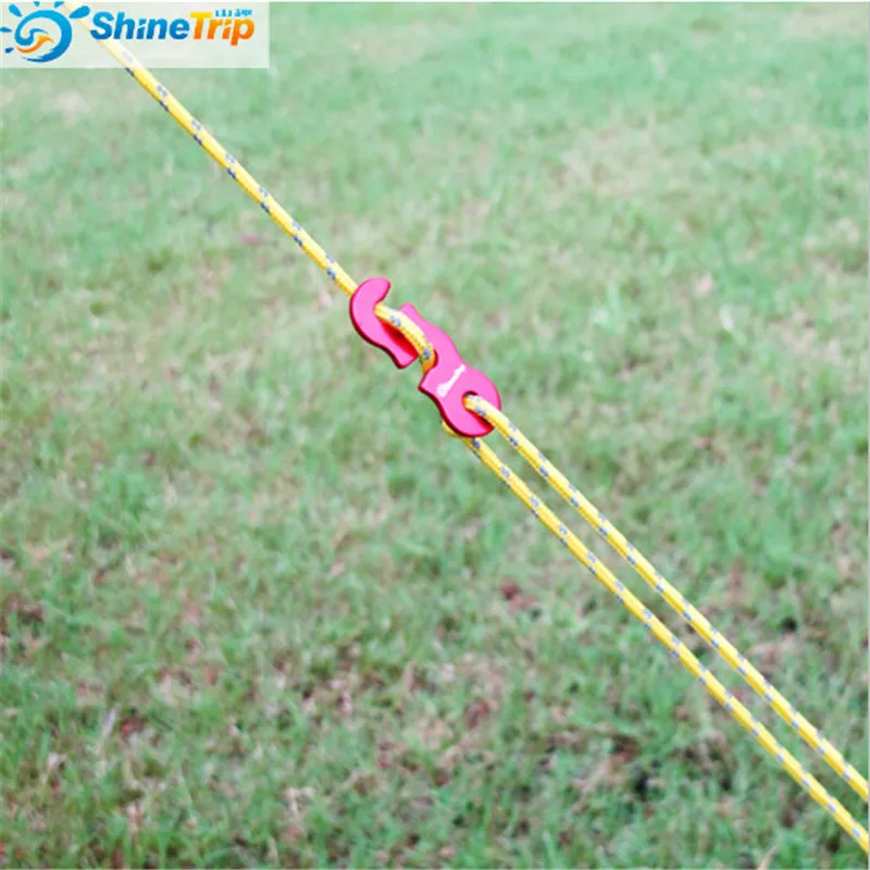Tent Accessories (4 pcs/set) Reflective Wind Rope With Aluminum Alloy 3 Holes Buckle Adjuster Tentorial Wigwam | Спорт и развлечения
