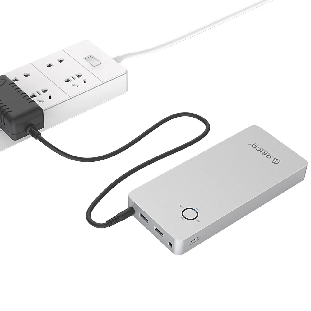 ORICO Алюминий сплав Мощность Аккумулятор для планшета 18000 мА/ч, два USB выхода, Выход один DC 12/15/19V Порты и разъёмы для охлаждающая подставка для ноутбука