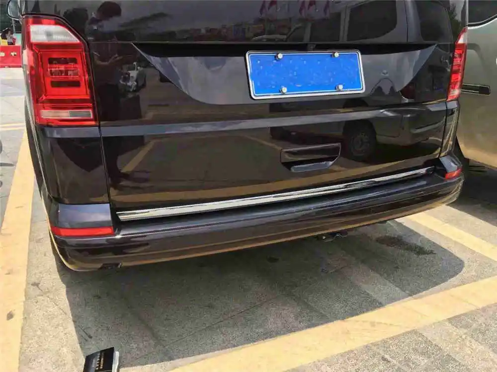WELKINRY автомобильный чехол для Volkswagen Transporter T6 Caravelle ABS Хромированная задняя коробка ворота лифтгейт отделка двери