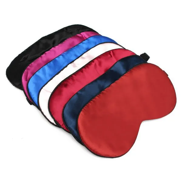 

Soft Real Pure silk sleeping eye mask Travel Relax Rest Aid Unisex Sleeping Eye Patch Blindfold Shade Blinder Goggles 1pcs