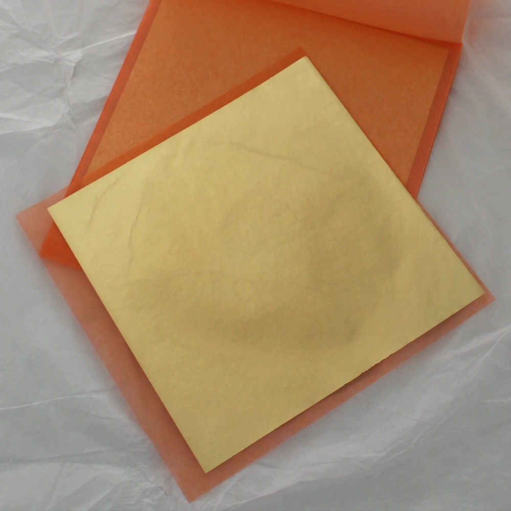 Цвет 2 5 имитация золотого листа медная листовая фольга 25 листов в упаковке 14x14 см