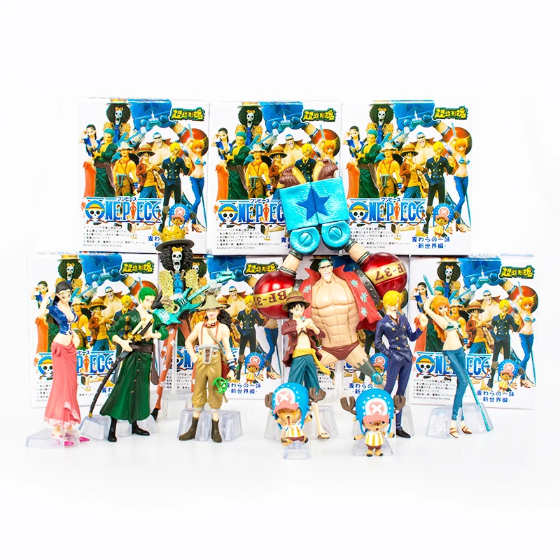 10pcs/set Japanese Anime One Piece Action Figure Collection Toys 2 YEARS LATER luffy Nami Roronoa Zoro Hand-done Toy | Игрушки и хобби