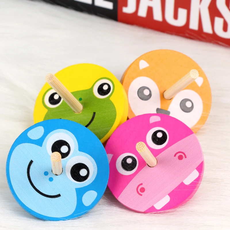 Спиннинг Топ маленький деревянный гироскоп игрушечный Настольный