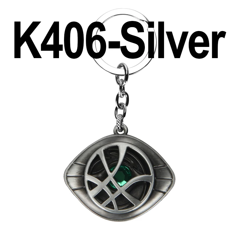 silver Мстители: Бесконечная война Доктор Стрэндж ожерелье кристалл глаз агаматто Кулон Мода ожерелье s подарок ювелирные изделия аксессуары - Окраска металла: silver
