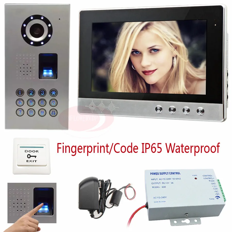 10 &quotцветной экран домофон видео IP65 водонепроницаемый HD sony CCD камера телефон